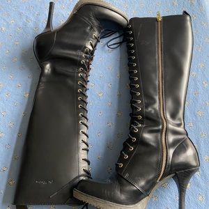 Smoking Hot Dr. Martens lace up knee high boots